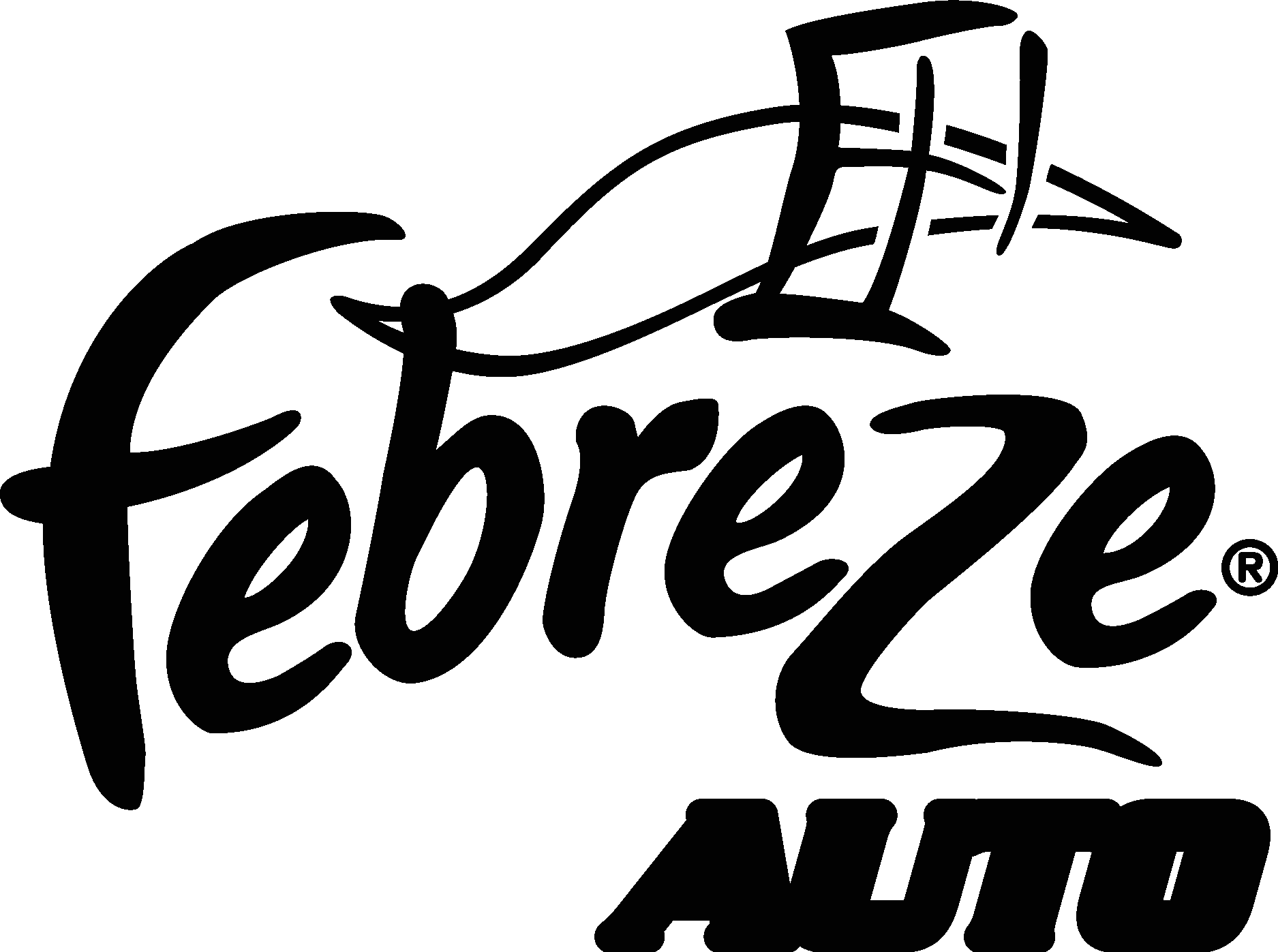 Febreze Auto Black Logo Vector Logo